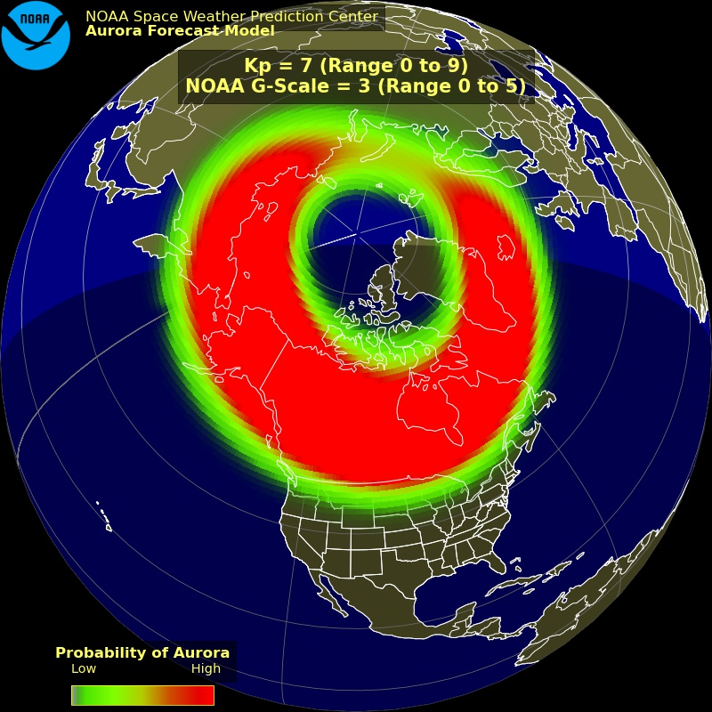 Aurora Dashboard (Experimental) NOAA / NWS Space Weather Prediction