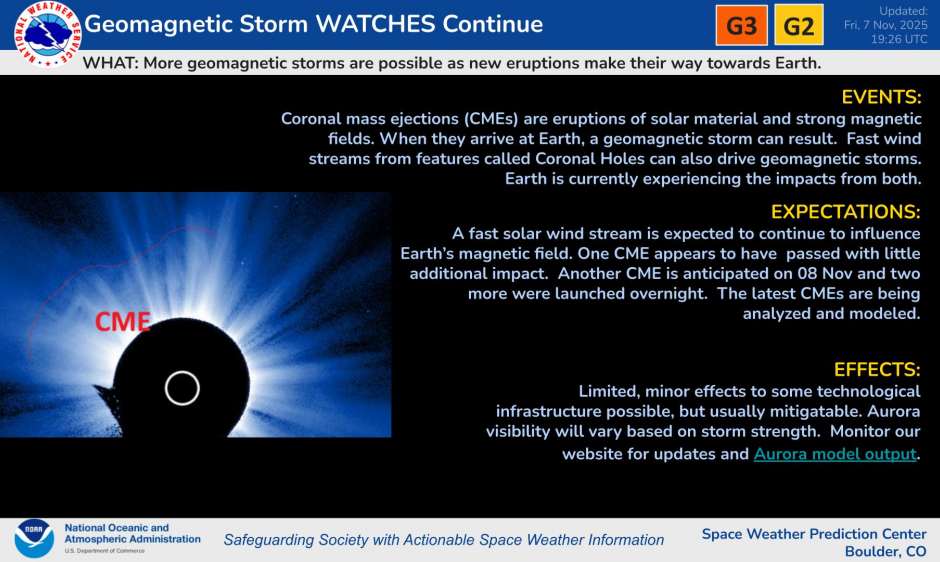 GOES CCOR-1 Image of a CME from the Northeast