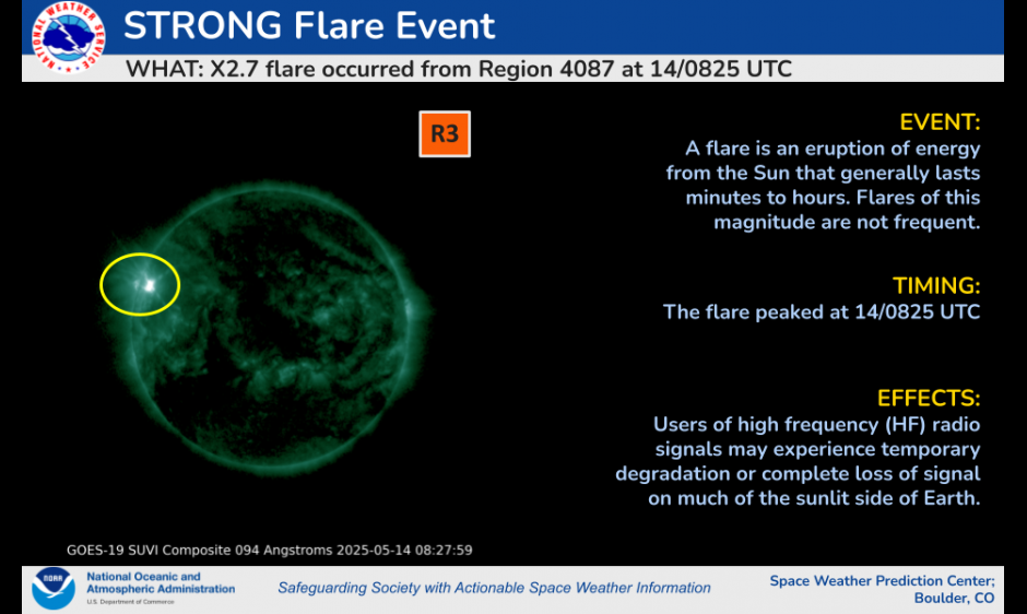 14 May X flare