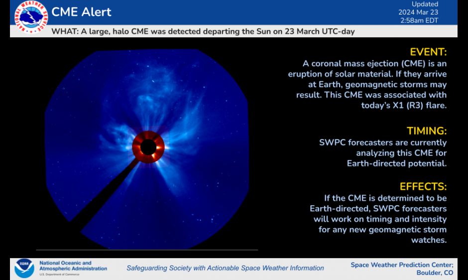 CME Detected on 23 March UTC-Day