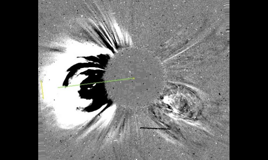 SOHO/LASCO C2 Imagery of the Associated Coronal Mass Ejection