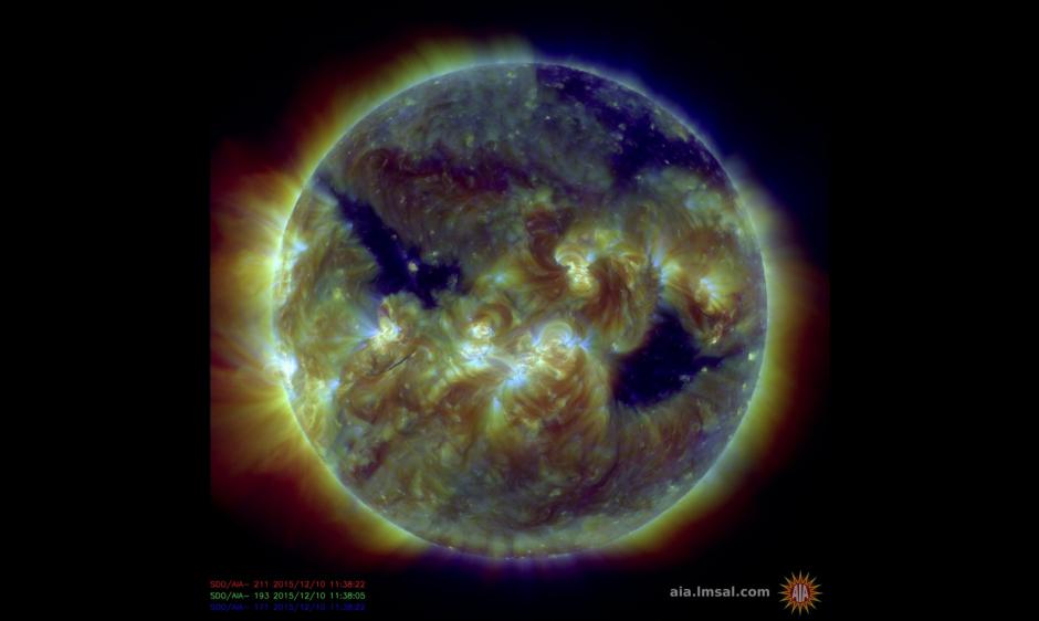 SDO/AIA composite image