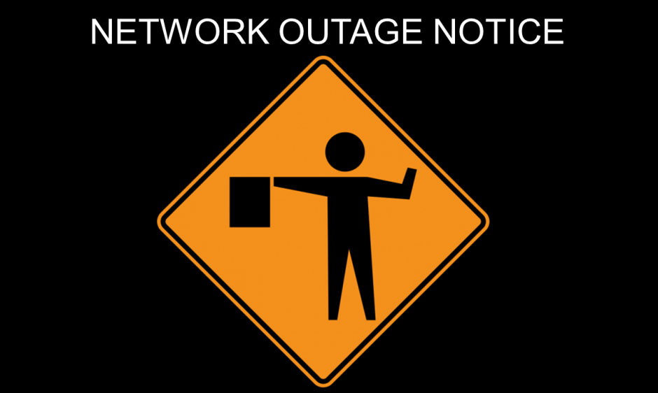 Possible Data Outages on Monday, 9 March