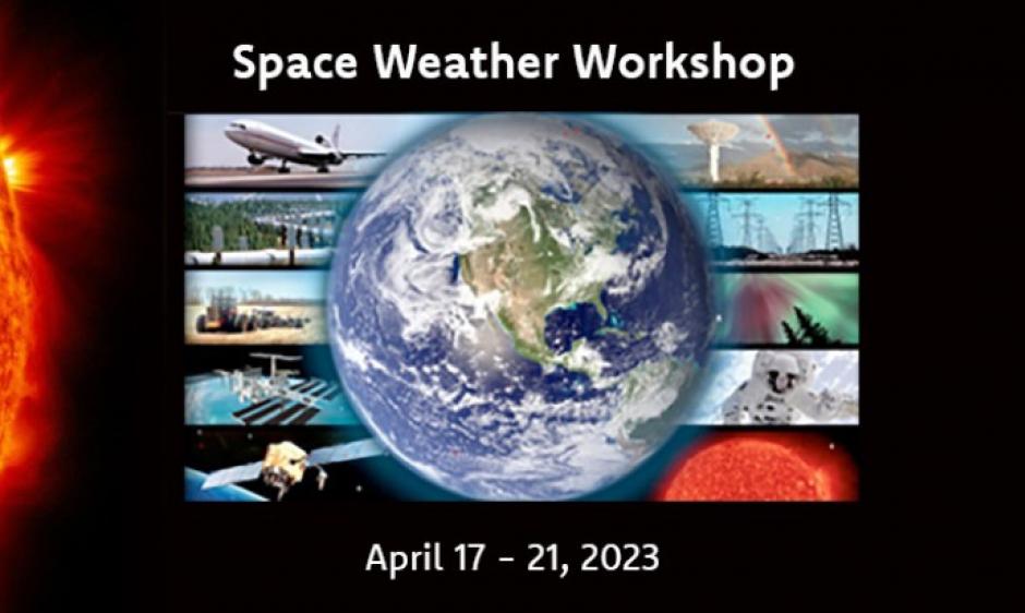 2023 Space Weather Workshop - April 17-21, 2023 Banner