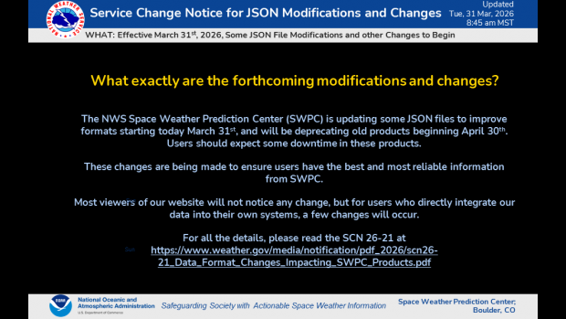 SCN for Upcoming JSON Modifications and Changes