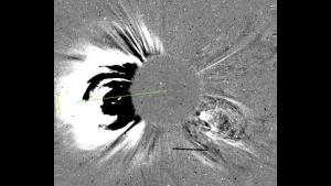 SOHO/LASCO C2 Imagery of the Associated Coronal Mass Ejection
