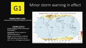 G1 Warning delt B plot for 6 March 2017