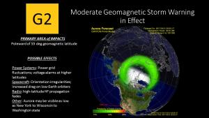 G2 Warning Auoral Oval Forecast