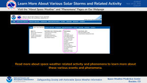 Learn About Various Solar Storms and Phenomena