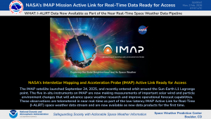 NASA's IMAP Active Link for Real-Time Data now Available
