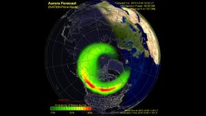 Ovation-Prime Model depiction of aurora oval