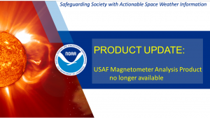 USAF Magnetometer Analysis Product No Longer Available