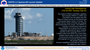 SWFO-L1 Ready for Launch!