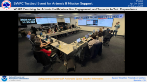 SWPC Testbed for Artemis II Support